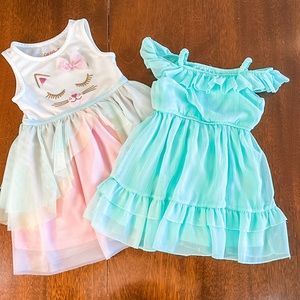 2T lot of summer dress like new great condition girl kid colorful play bundle